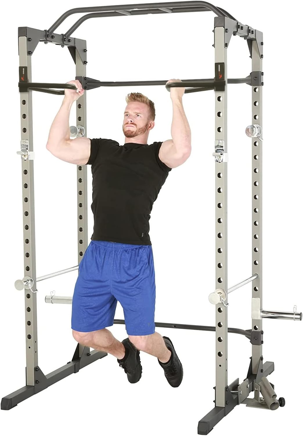 Set of 2 Barbell Rack Holders Dip Grip Handles H71318