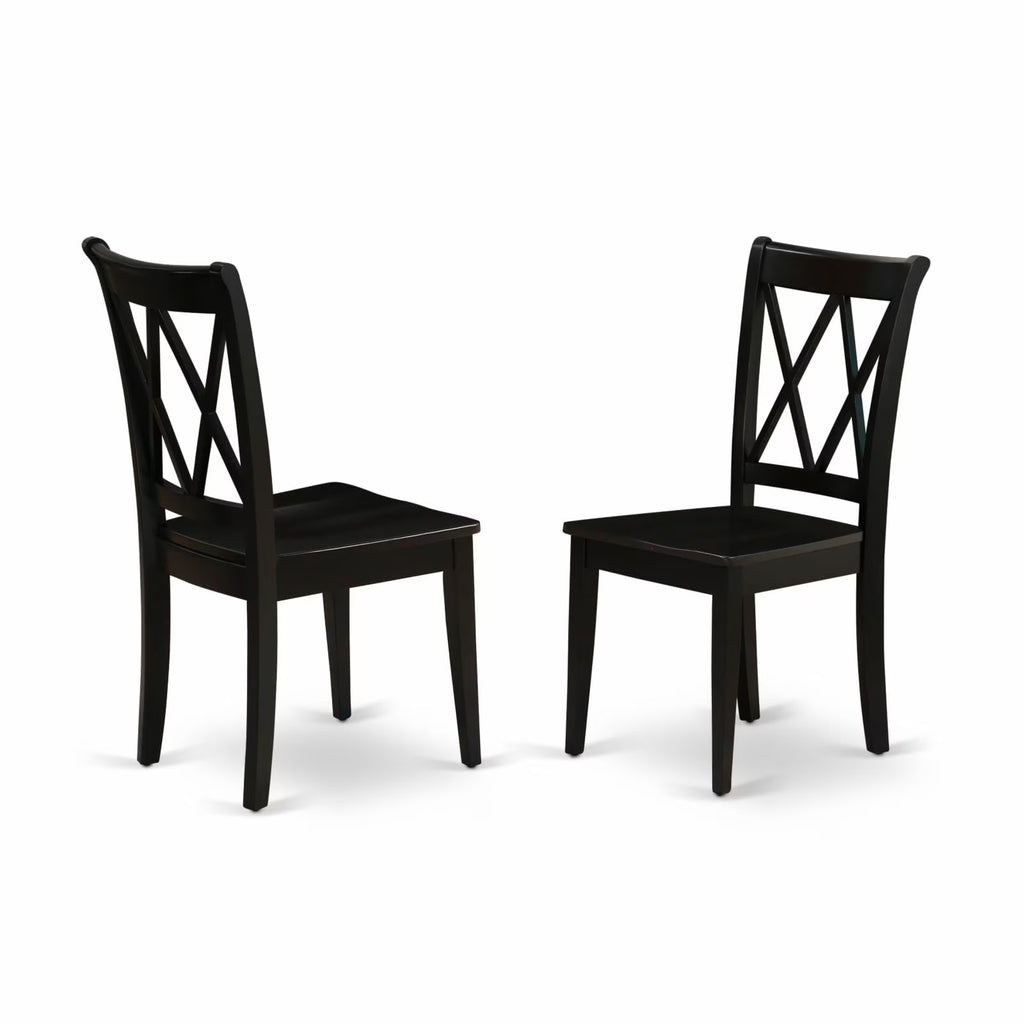 Black Wood Dining Chairs (Set of 2) K439