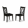 Black Wood Dining Chairs (Set of 2) K439