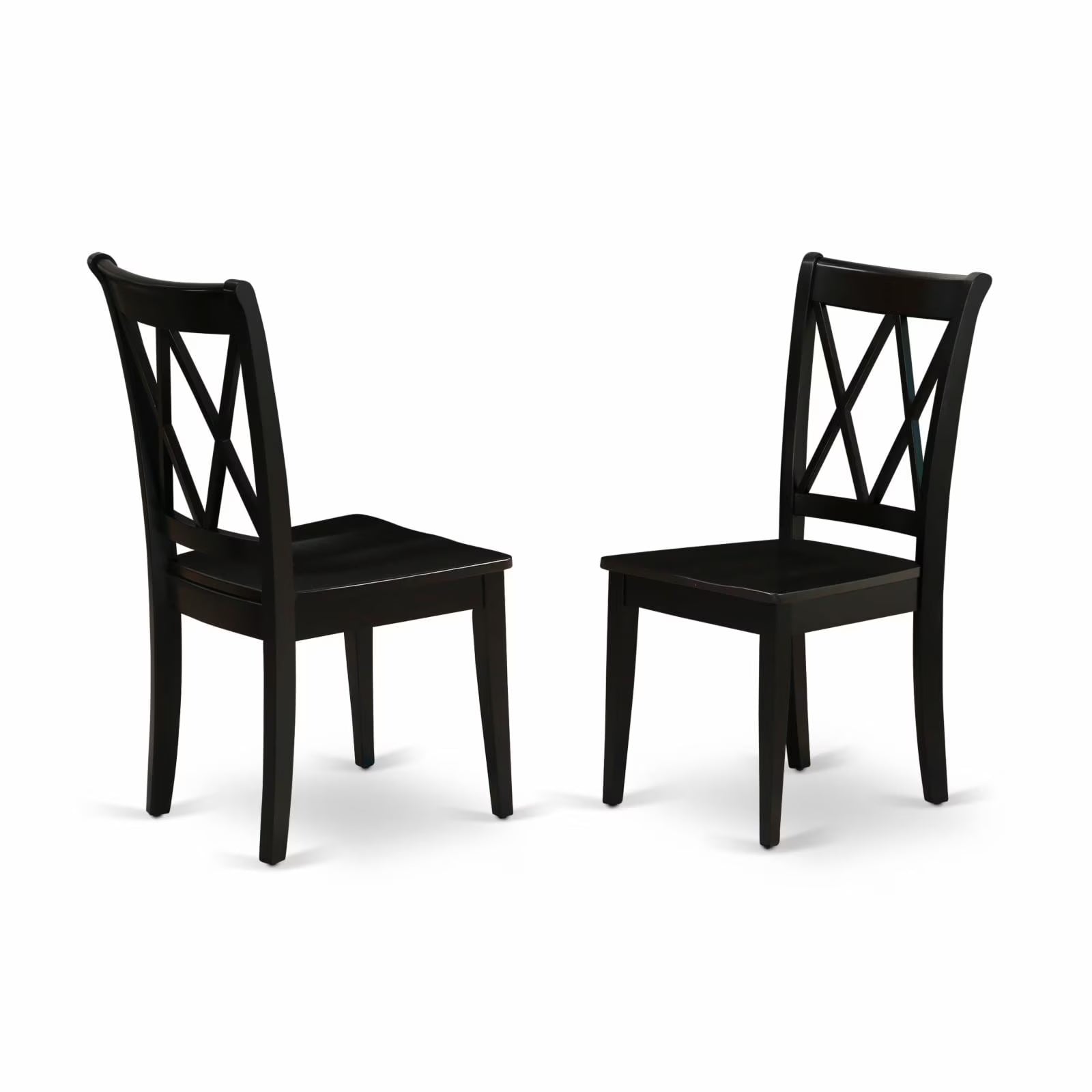 Black Wood Dining Chairs (Set of 2) K439