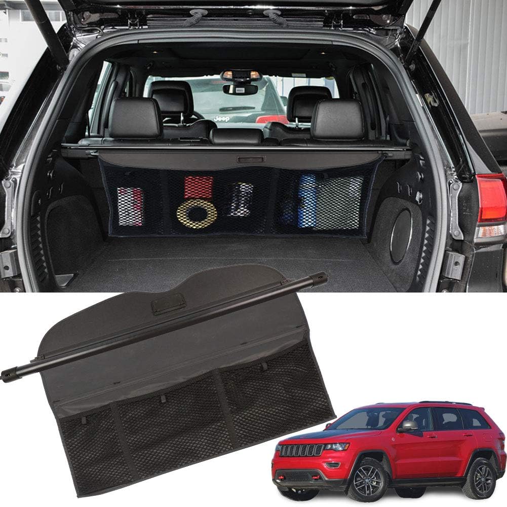 Cargo Cover with Extra Storage Net Black Tonneau Accessories H10160