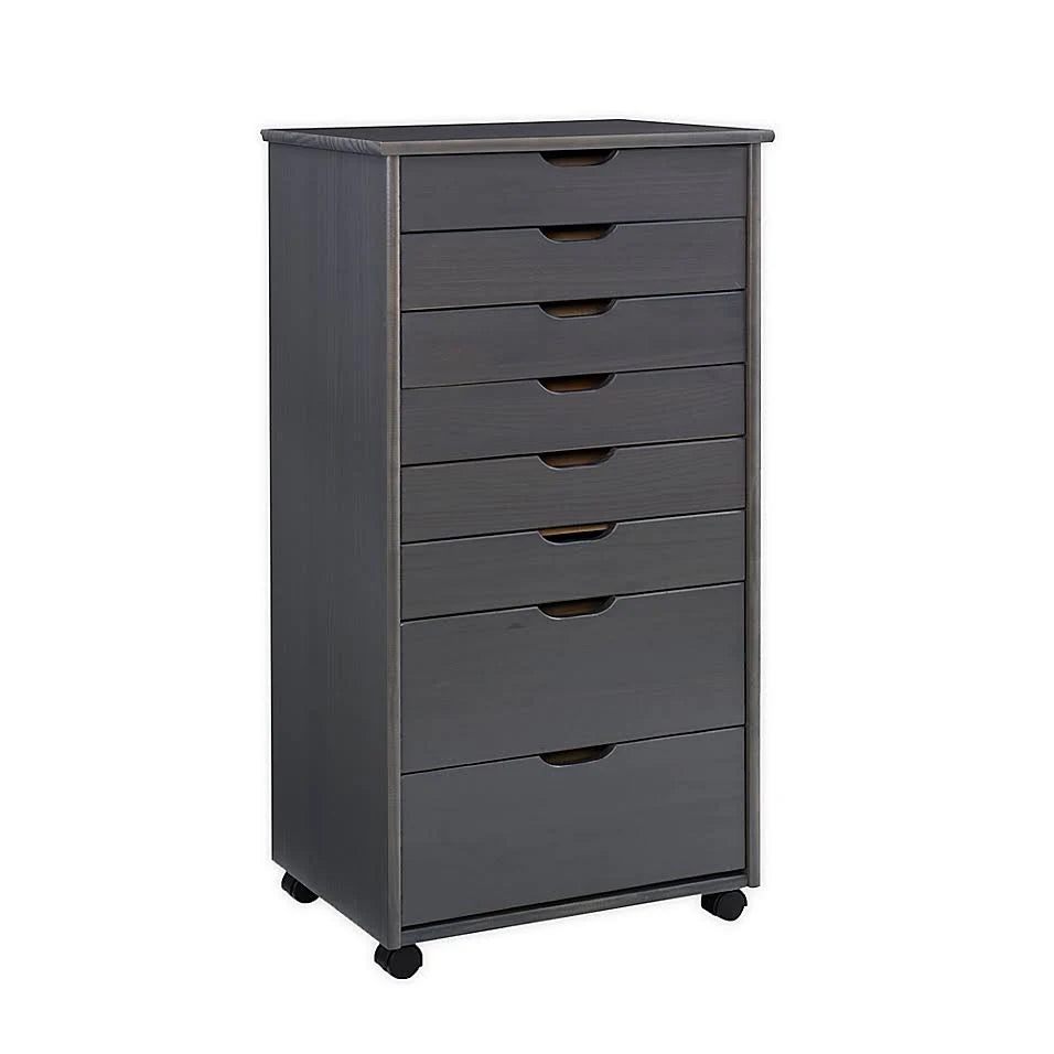 Grey 8-Drawer Rolling Storage Cart R553653