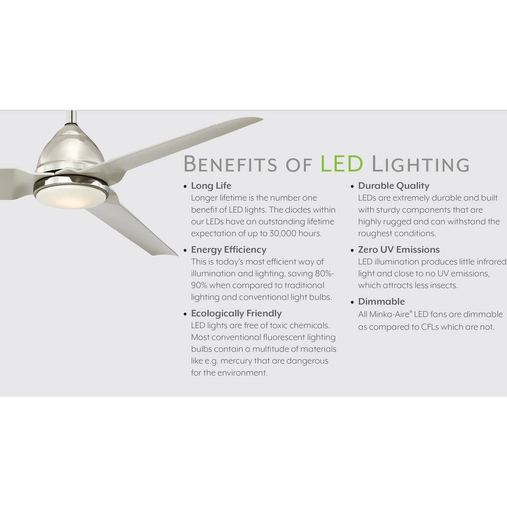 Polished Nickel Ceiling Fan I1786