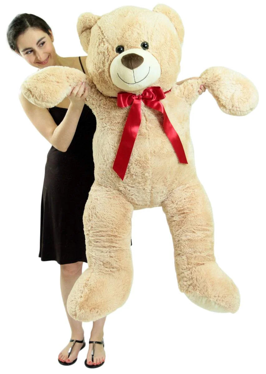 Beige Tan 48 inch Plush Teddy Bear Stuffed Animal C17552
