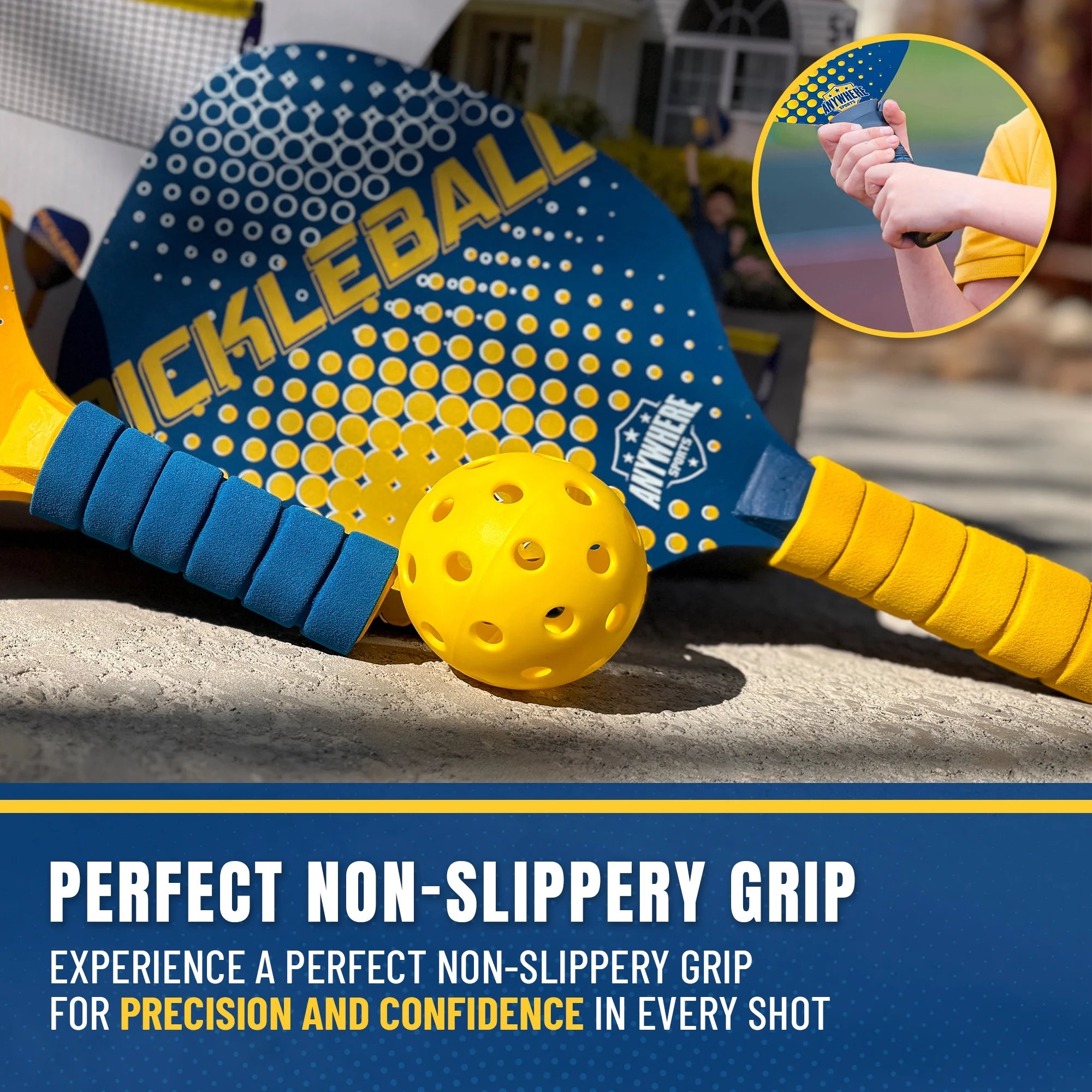 Youth Pickleball Set with Net, Paddles, and Balls R149351