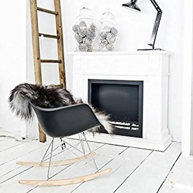 Light Gray Rocking Chair H5396