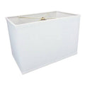 White Fabric Rectangular Lamp Shade V63213