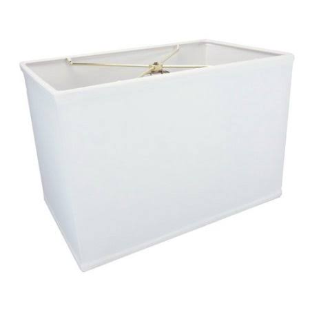 White Fabric Rectangular Lamp Shade V63213