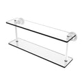 Matte White Two Tiered Glass Shelf P912