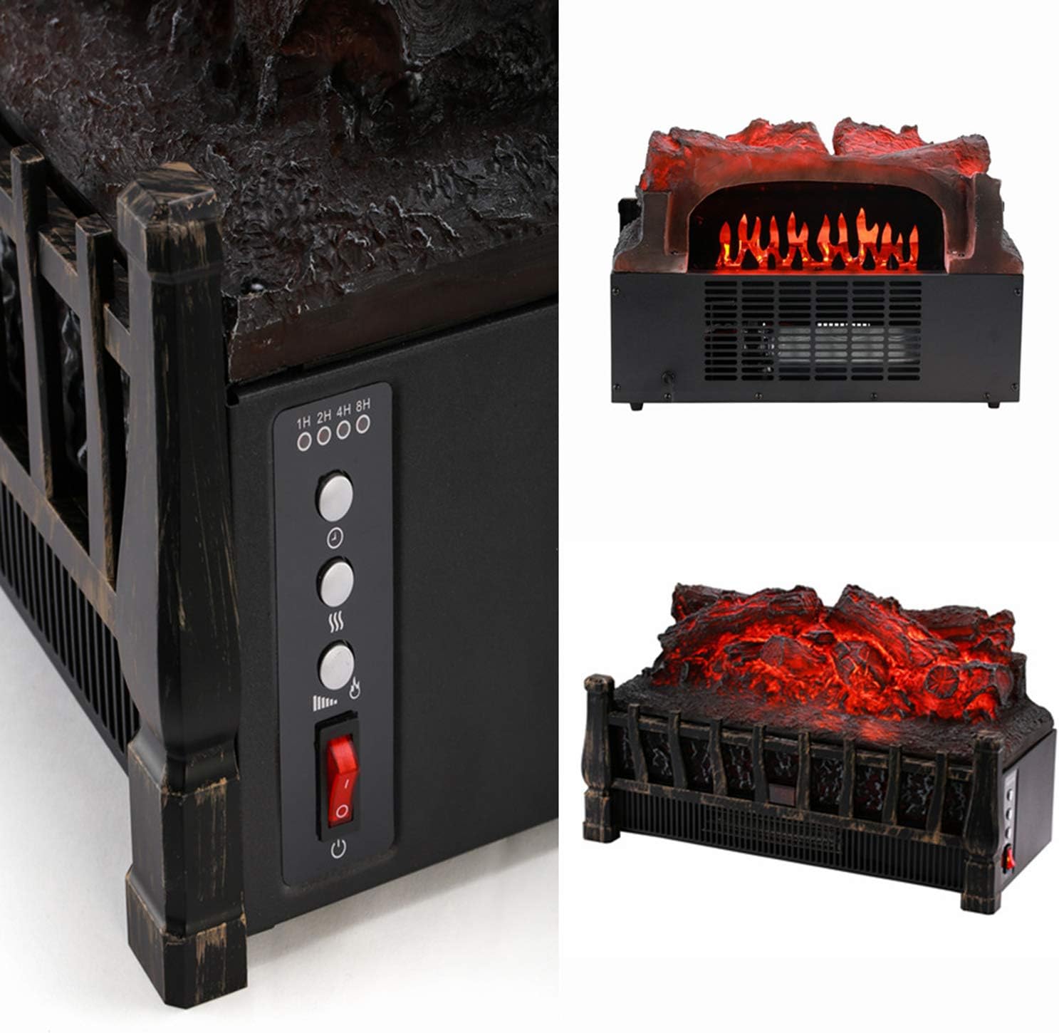Electric Fireplace Stove Mica Heater 1500W E405587