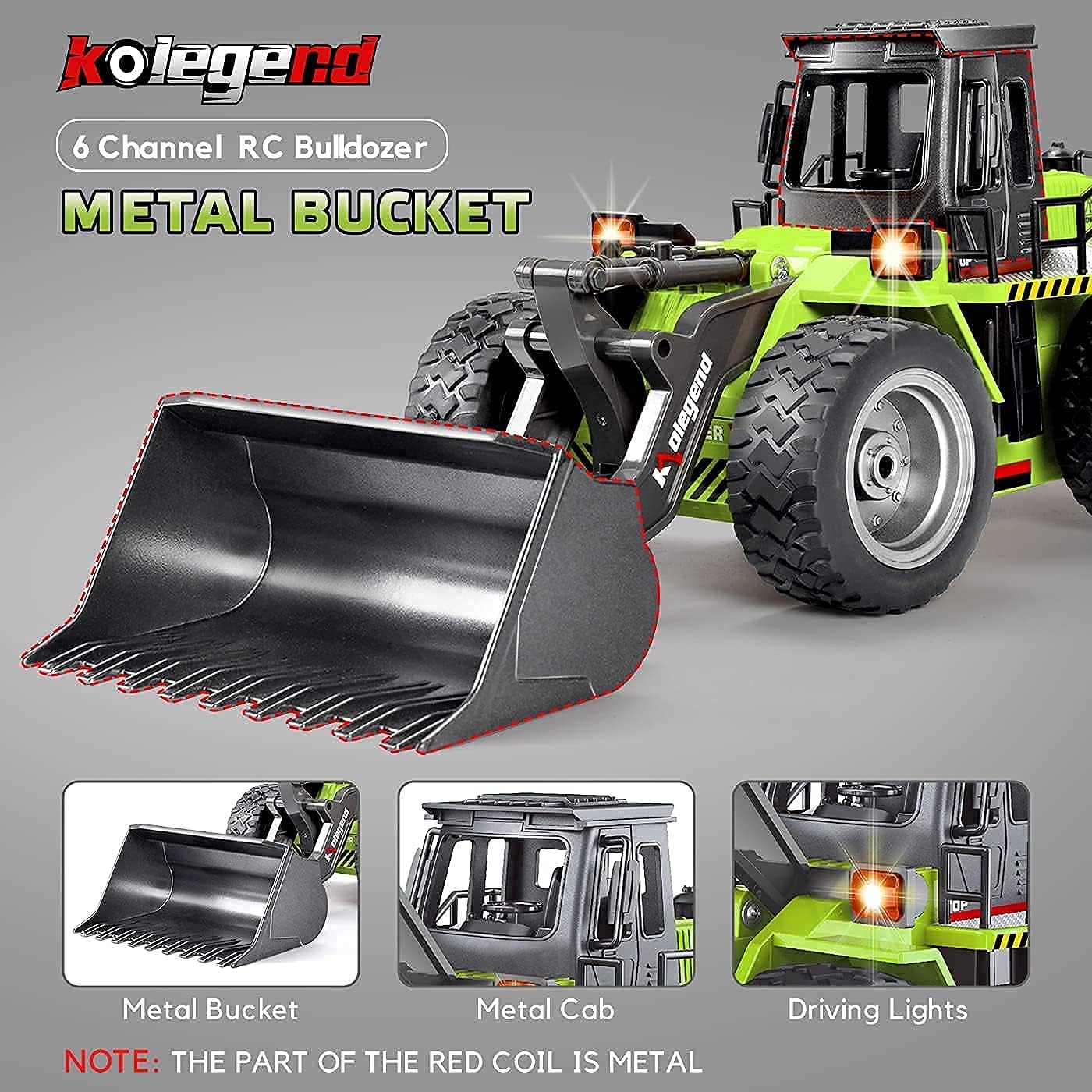 1/18 Scale RC Construction Metal Front Loader 4WD Truck with Rechargeable Battery F806