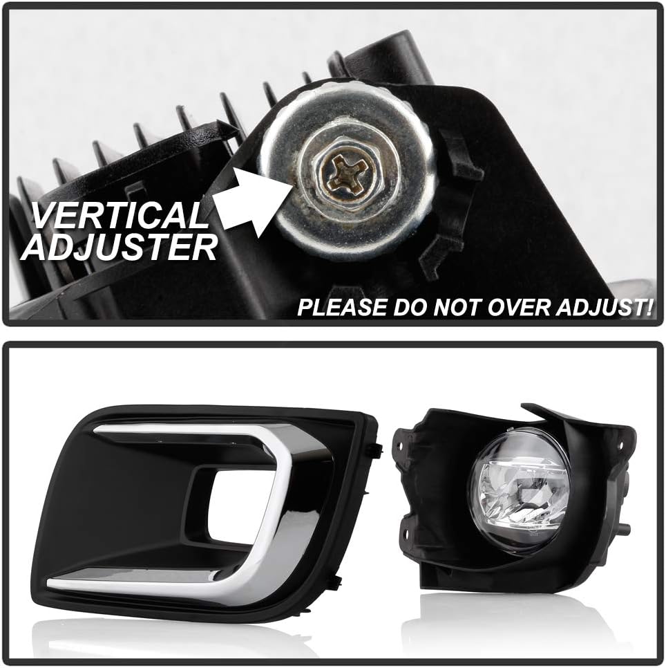 Front Bumper LED Fog Lights Driving Lamps Pair Set Assembly Left Right C681990