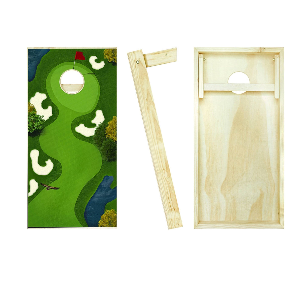Solid Wood Cornhole Board Set O6410