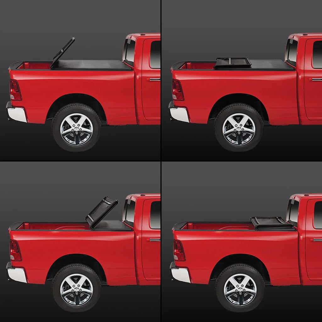 Tri-Fold Soft Tonneau Cover for Jeep Gladiator Pickup Truck Bed Z22240
