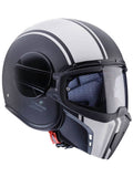 Black White Jet Helmet P4618
