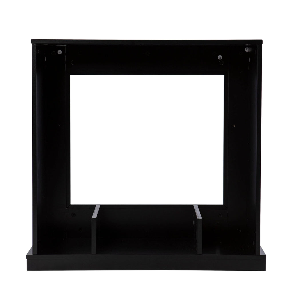 Black Wood Color Changing Fireplace V747
