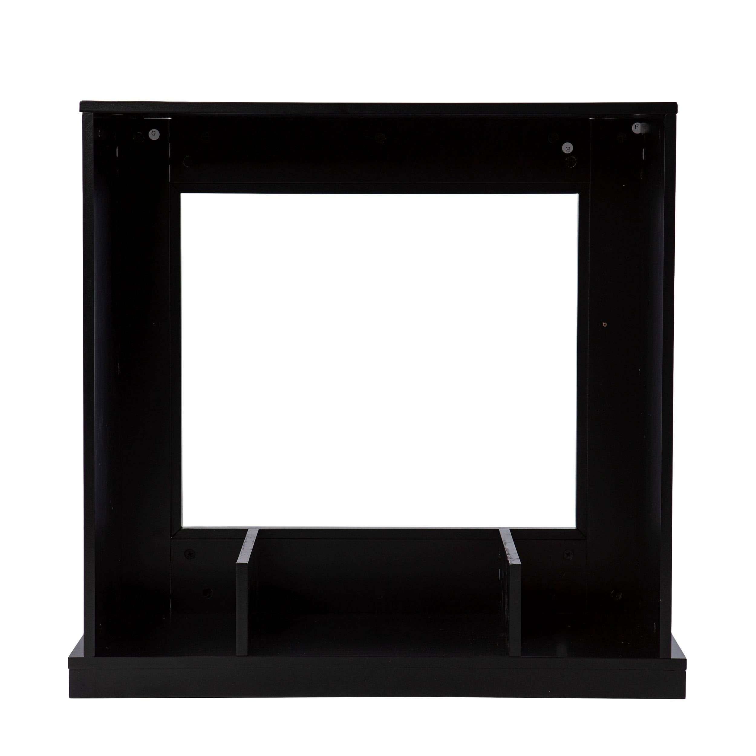 Black Wood Color Changing Fireplace V747
