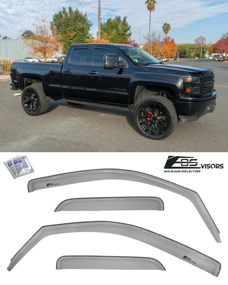 Smoke Tinted In-Channel Window Deflectors Rain Guards M114