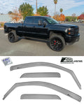 Smoke Tinted In-Channel Window Deflectors Rain Guards M114