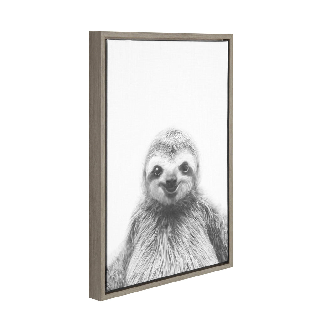 Black Framed Canvas J430563