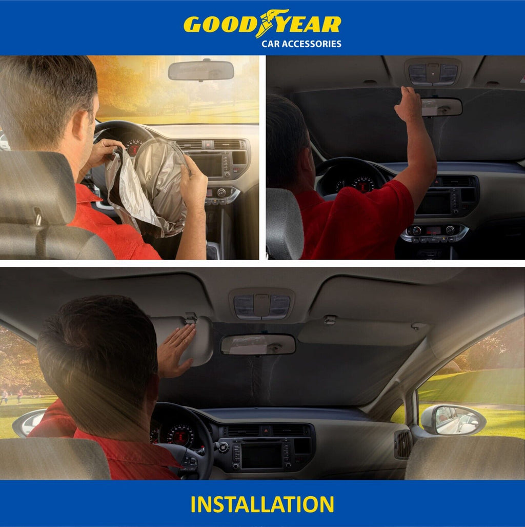 Foldable Windshield Sun Shade for Car Front Window G538177