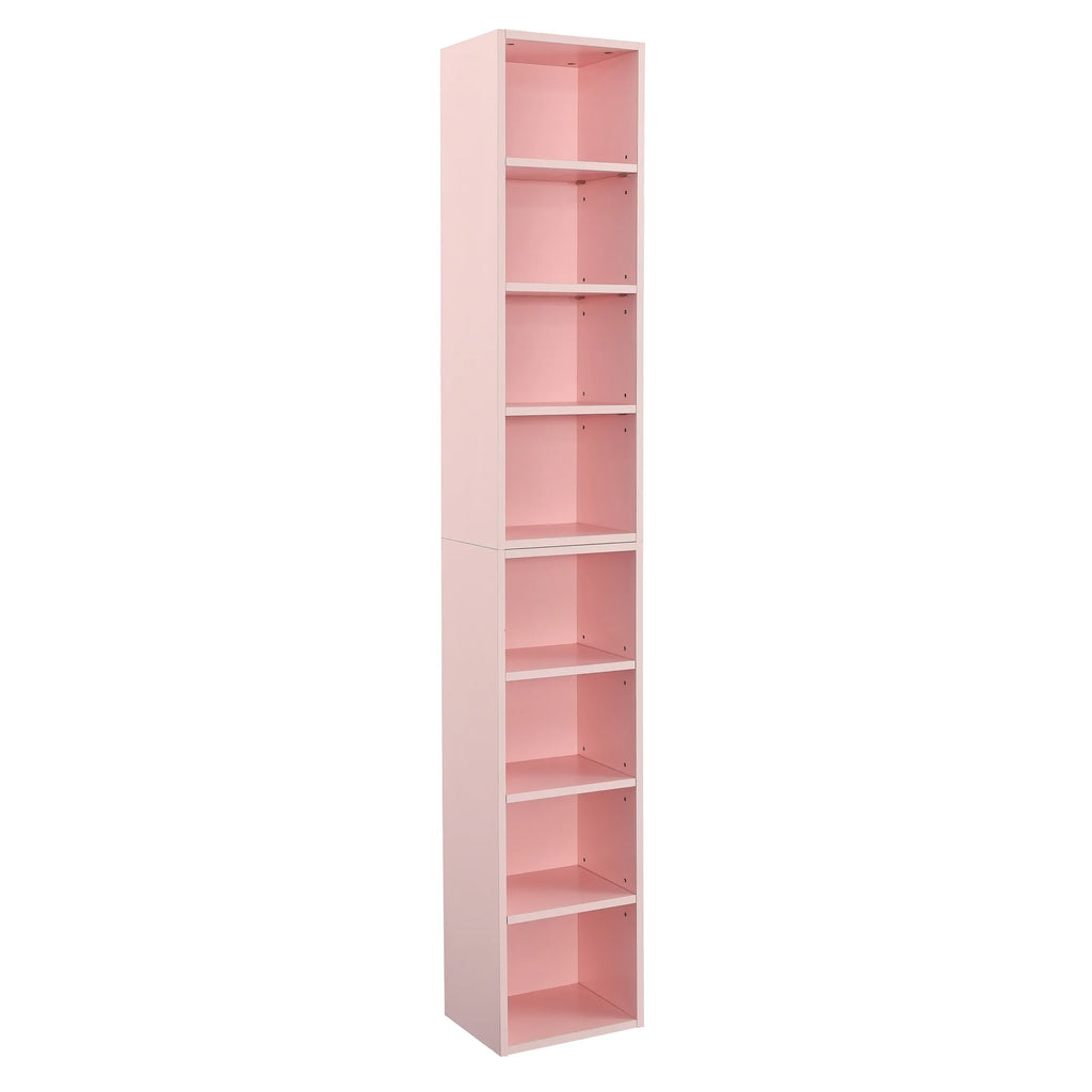 8-Tier Media Tower Rack with Adjustable Shelves S5159