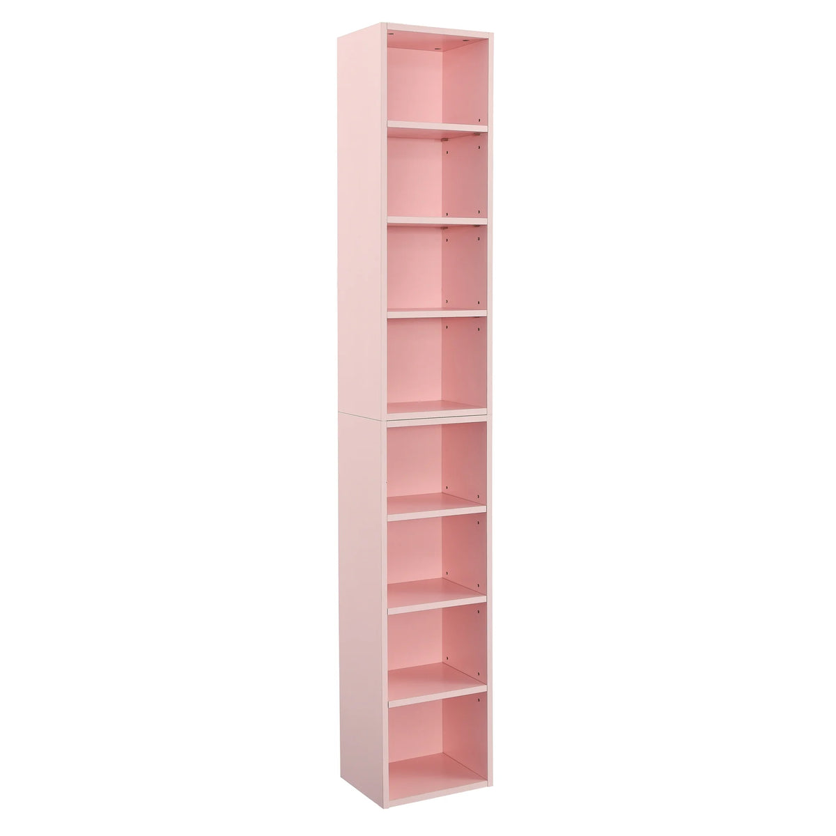 8-Tier Media Tower Rack with Adjustable Shelves S5159