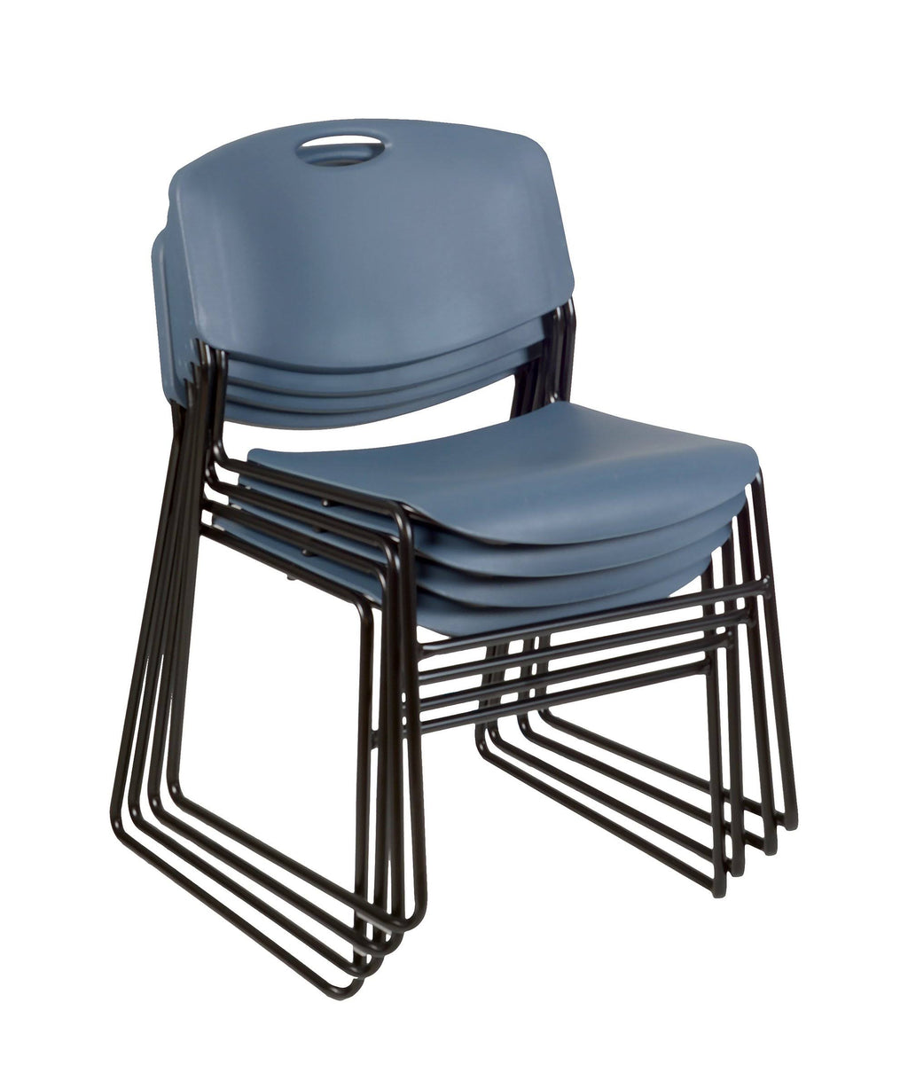 42x22 Square Breakroom Table with 4 Stack Chairs K572