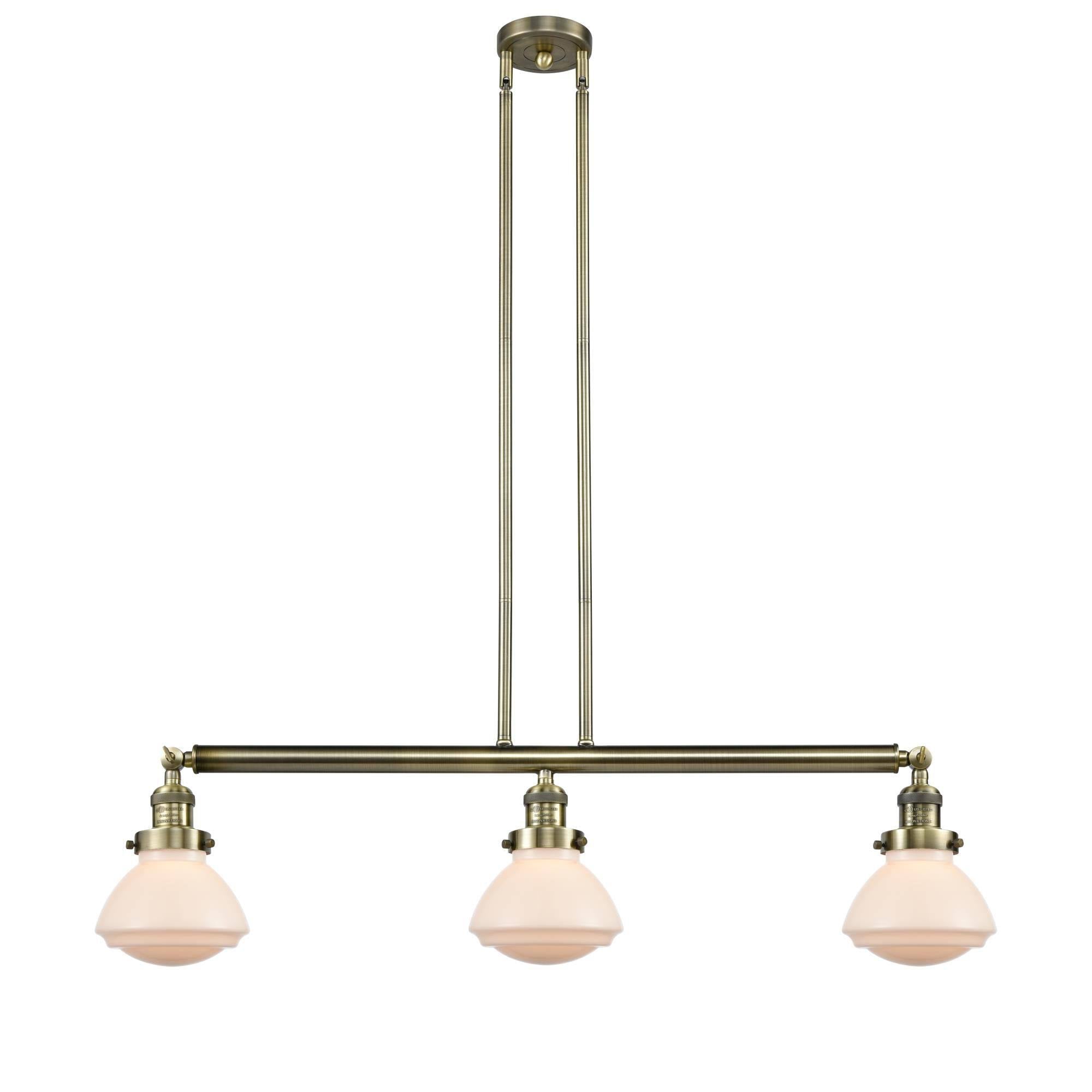 Brushed Brass 3 Light Island Light I3449