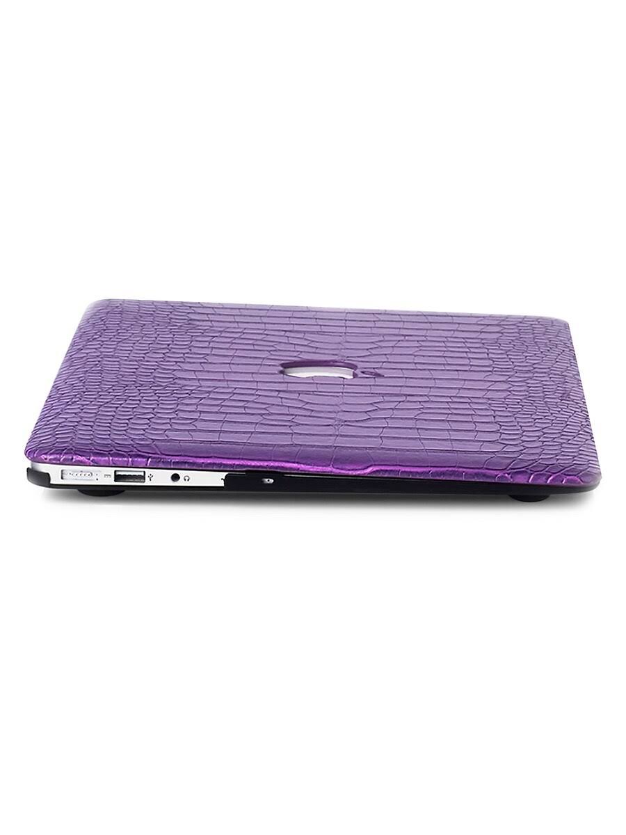 Faux Crocodile MacBook Case - Plum O263