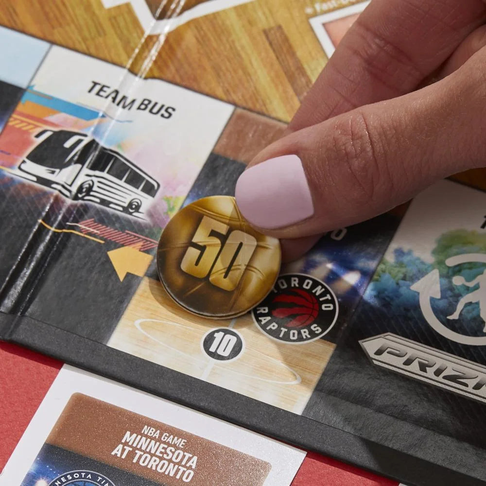 Monopoly Prizm NBA Edition Board Game with Panini NBA Trading Cards I646969