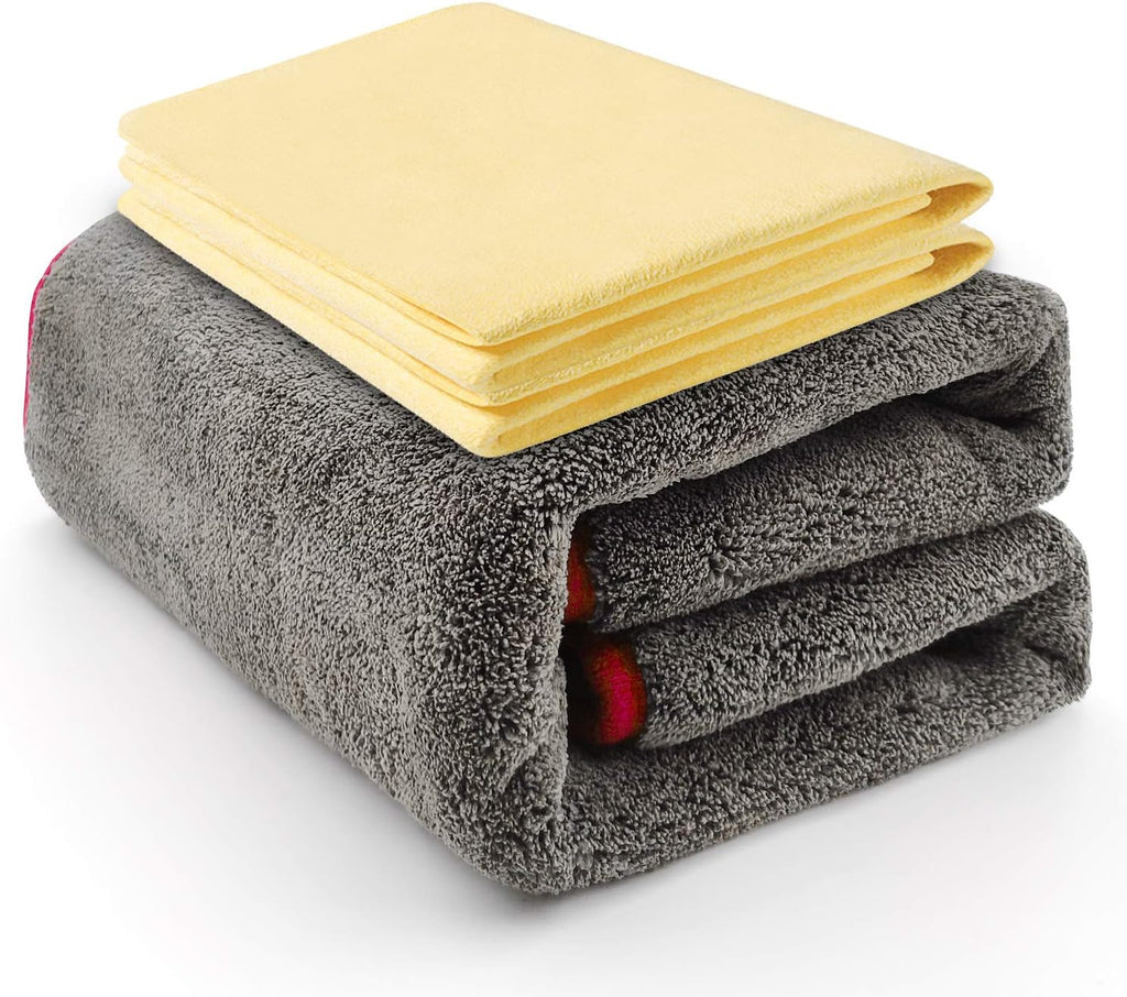 Purple Microfiber Car Drying Towel Pack of 2 T282