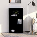 3-Tier Book Cabinet Black Chipboard B1200