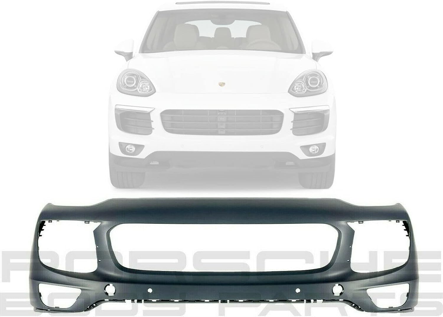 Front Bumper Cover With Parking Assist Fits Porsche Cayenne 2015-2017 A823471