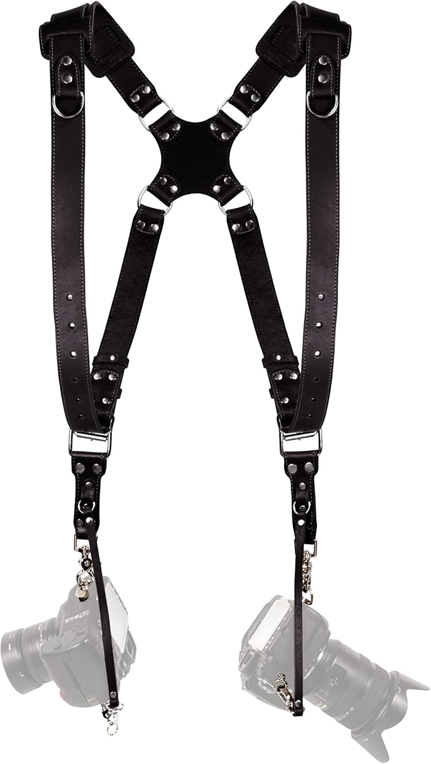 Dual Camera Leather Shoulder Strap Z76272