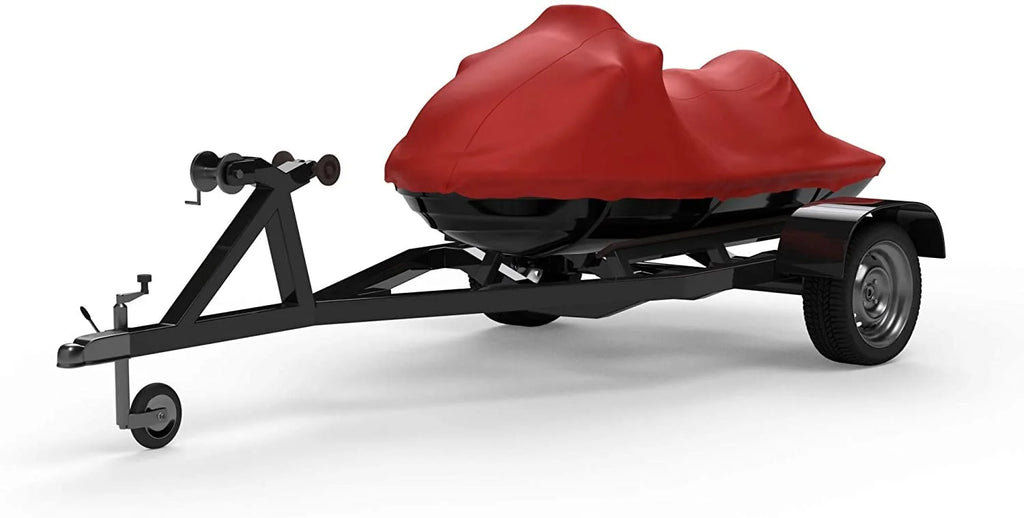 Red Jet Ski Cover for Yamaha Super Jet 700 1994-1995 with Trailer Straps and Storage Bag G964372