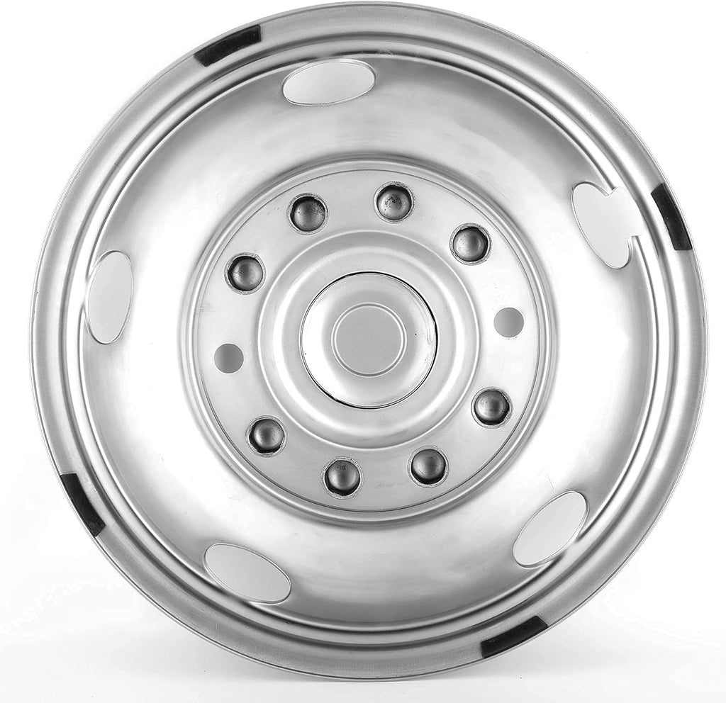 2pcs 19.5inch Polished Stainless Steel Dually Wheel Simulators I558