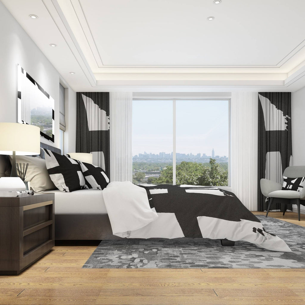 Twin Geometric Bedding Set with Duvet Cover and Sham A16724