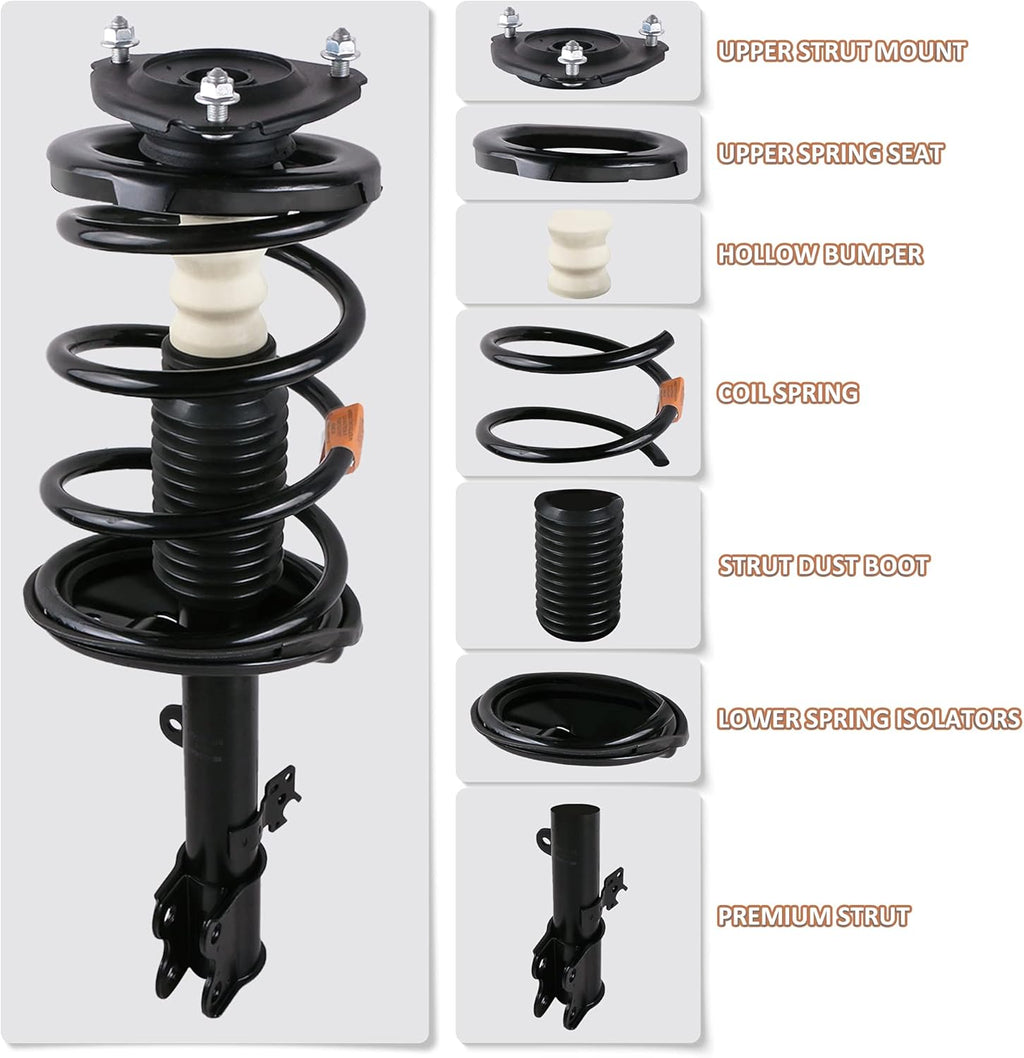 Rear Shocks Absorbers Assemblies for Honda Civic L1842