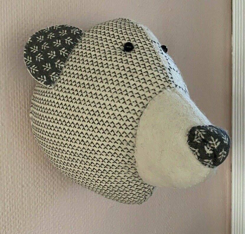 Large Handmade Organic Camelid Llama Head Wall Decor S6398