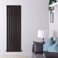 Black Vertical Hot Water Radiator G27399
