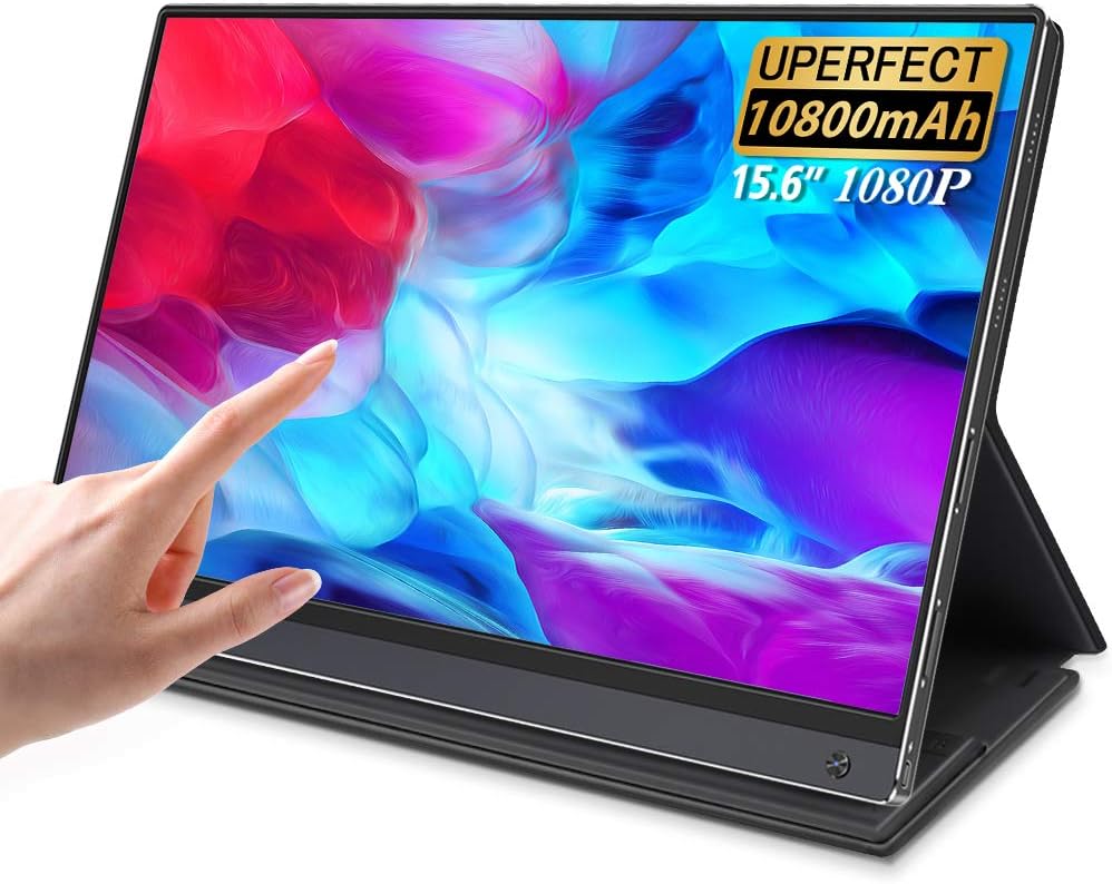 15.6 Inch IPS HDR FHD USB C Portable Monitor with Battery F84891