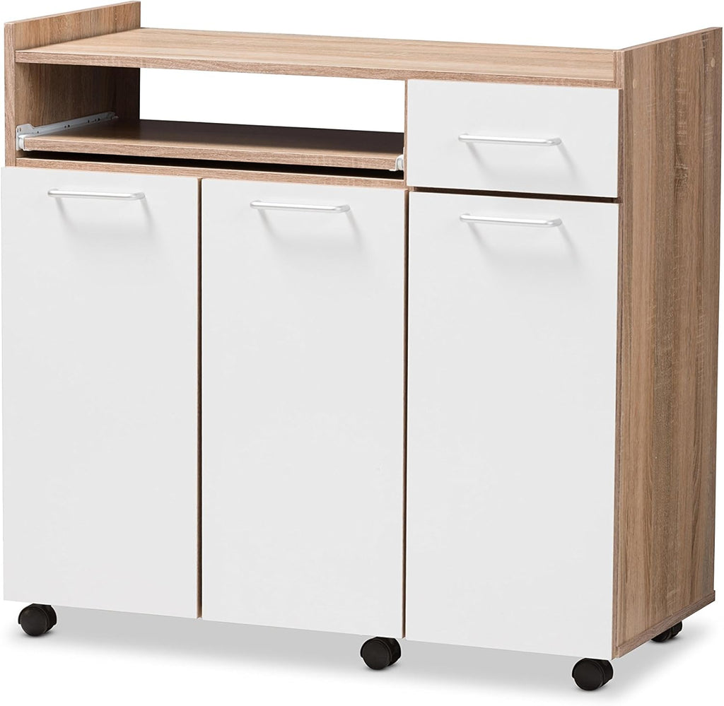 White/Oak Brown Kitchen Cabinet I7124