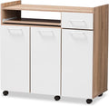White/Oak Brown Kitchen Cabinet I7124