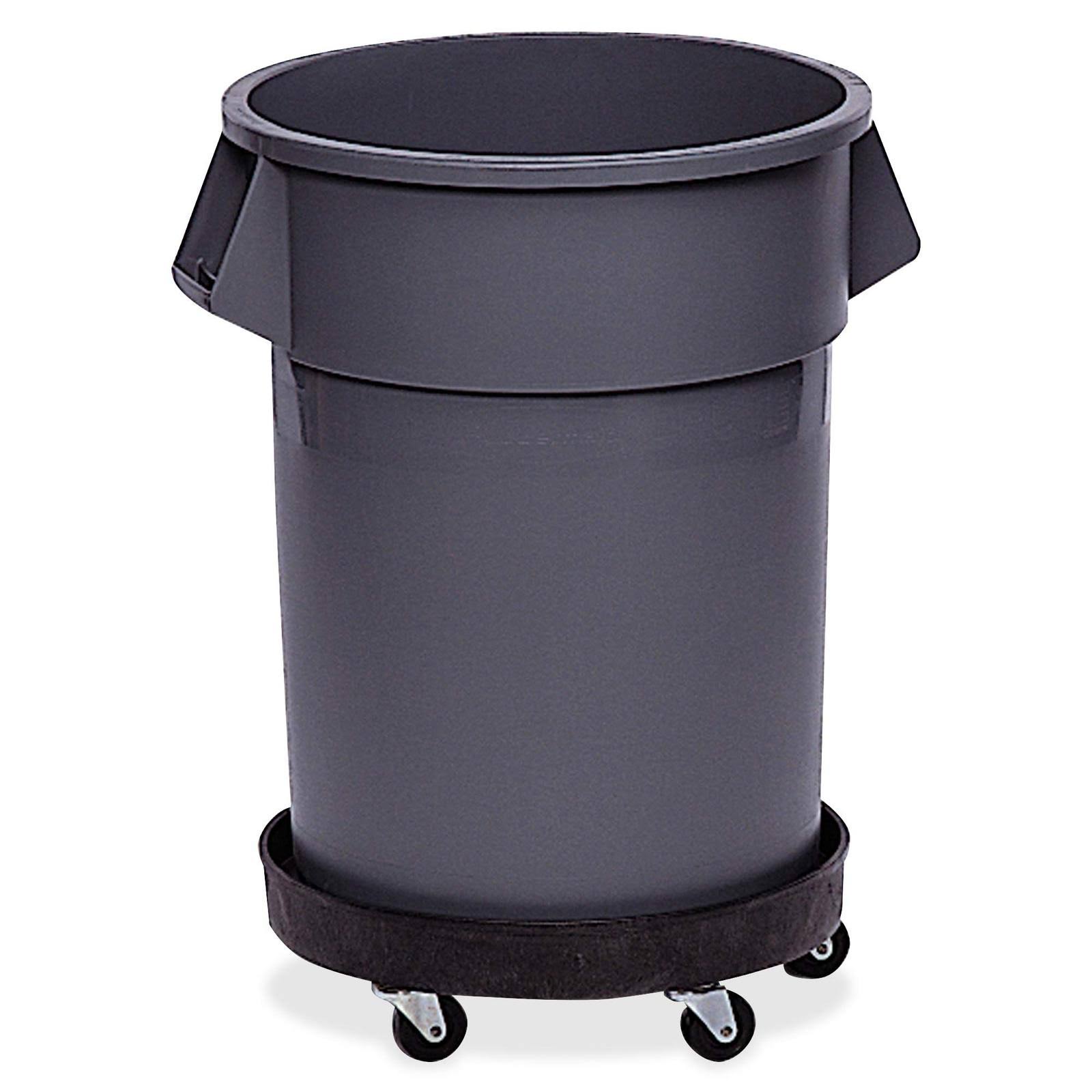 Round Plastic Trash Can Dolly with 500 lb Capacity Z953659