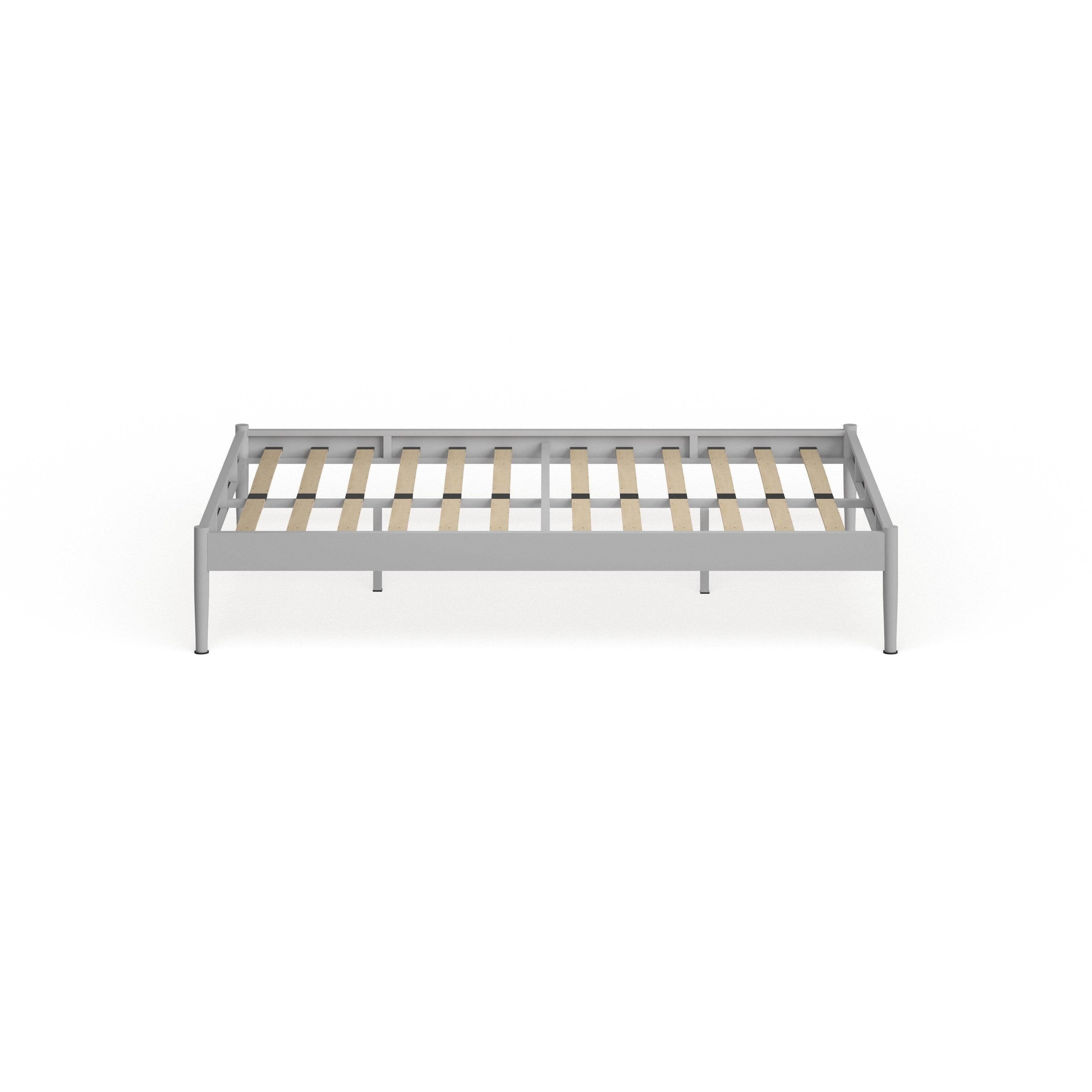 King Stainless Steel Grey Bed Frame N662
