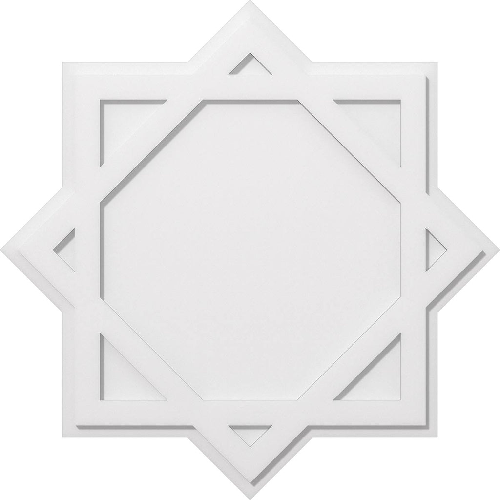 34 inch x 18 3/4 inch x 1 inch PVC Contemporary Ceiling Medallion Y7246