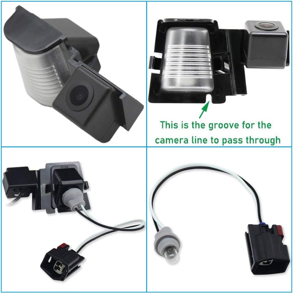 Rear View Reverse Camera License Plate Holder Frame Bracket for Jeep Wrangler JK Unlimited R249