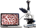 Trinocular Compound Microscope, 40X-2000X Magnification, LED Illumination E27584