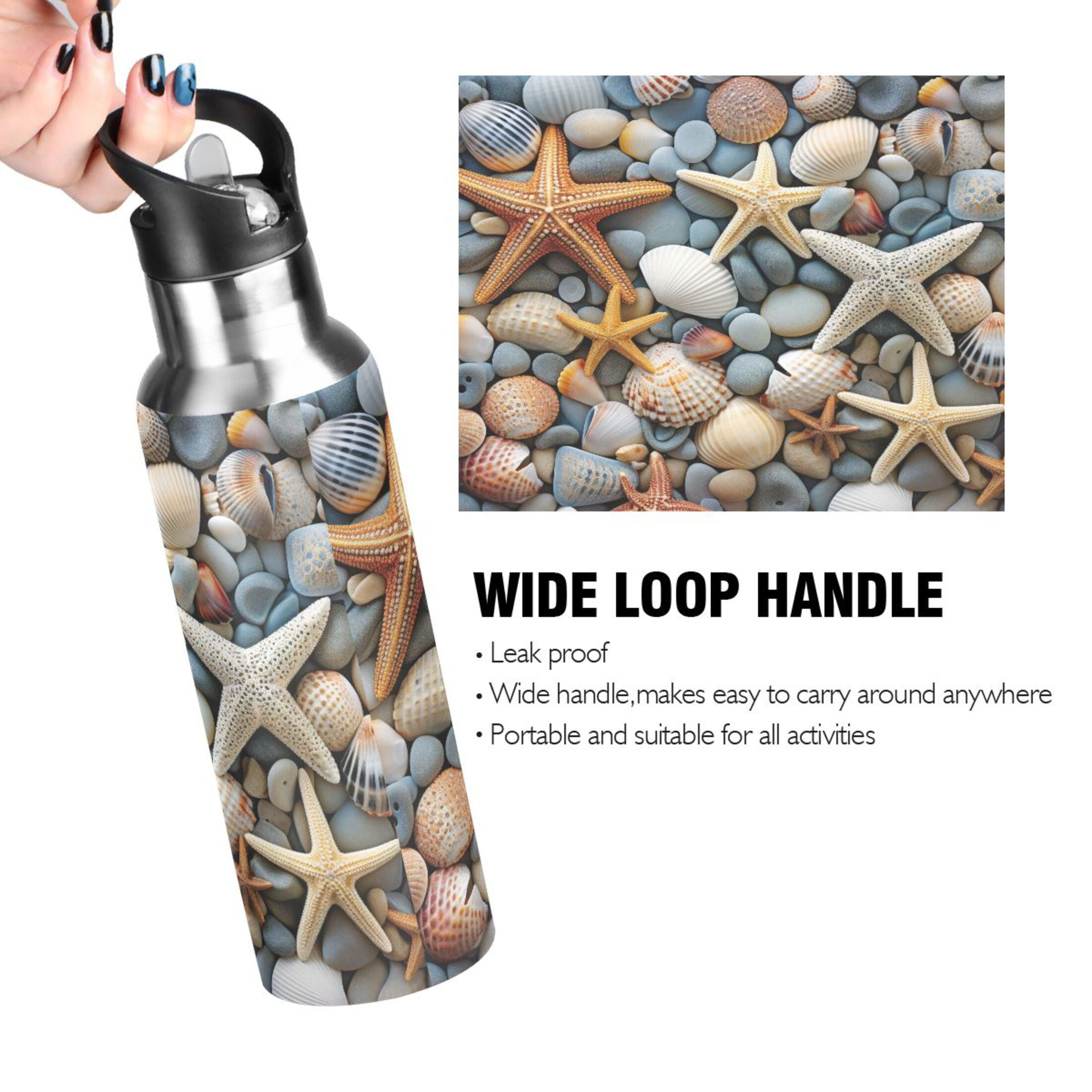 Stainless Steel Insulated Water Bottle with Straw Lid X3507
